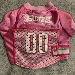 #188 NFL Pink Pet Jersey with Silver Accents